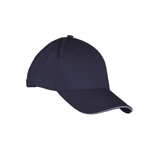 Czapka z Daszkiem 6 Paneli Robocza CR800 - Deep Navy & Grey
