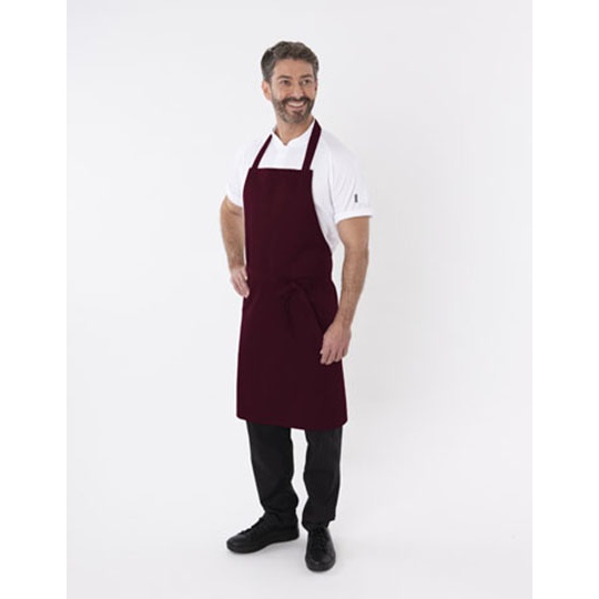Fartuch z regulowanym paskiem DL010 - Claret