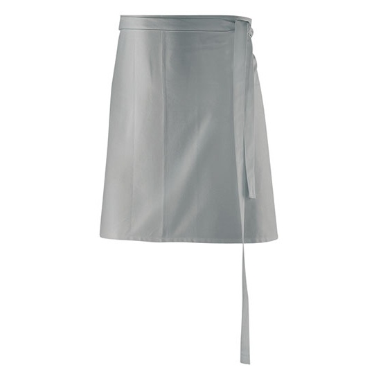 Fartuch Krótki Poliester Bawełna EX100 - Silver Grey