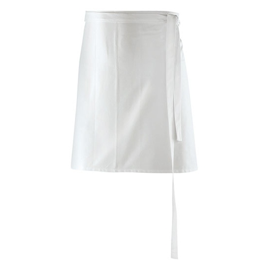 Fartuch Krotki Poliester Bawelna EX100 - White