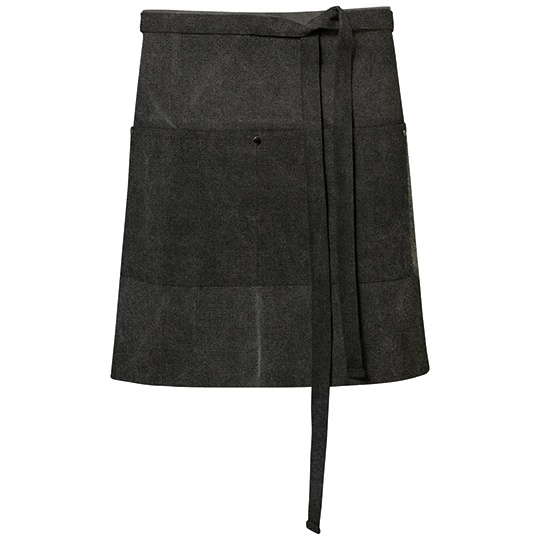 Fartuch Sredniej Dlugosci Canvas EX197 - Black Washed