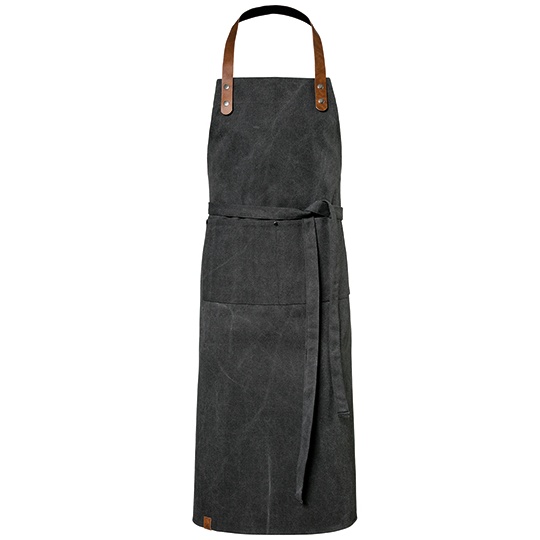 Fartuch Plocienny z Paskami EX198 - Black Washed