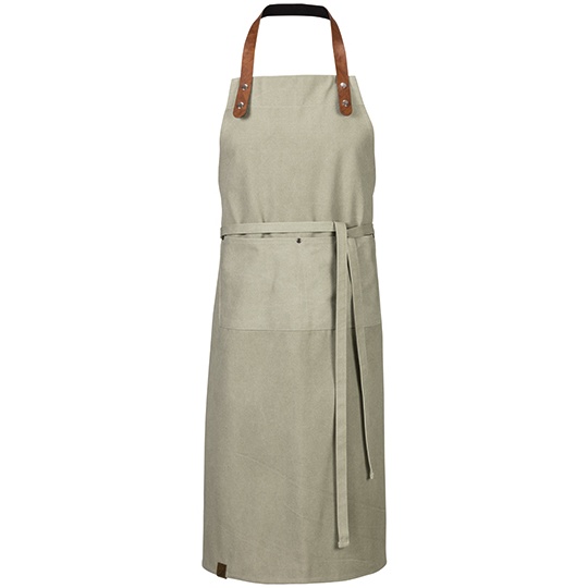 Fartuch Plocienny z Paskami EX198 - Olive Washed