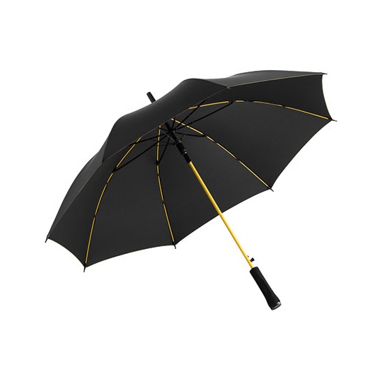 Parasol Automatyczny Wiatroodporny Recykling FA1084 - Black & Yellow
