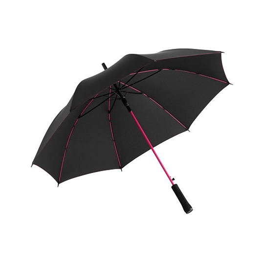 Parasol Automatyczny Wiatroodporny Recykling FA1084 - Black & Magenta