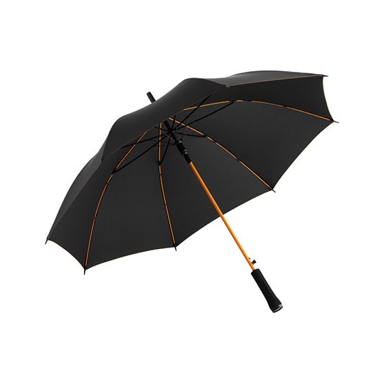 Parasol Automatyczny Wiatroodporny Recykling FA1084 - Black & Orange