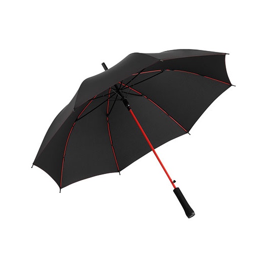 Parasol Automatyczny Wiatroodporny Recykling FA1084 - Black & Red