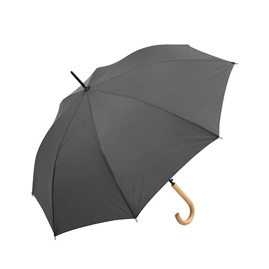 Parasol automatyczny z drewniana raczka FA1134WS - Grey