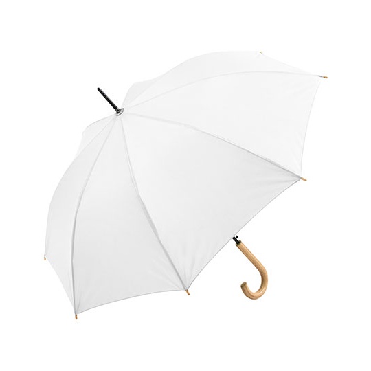 Parasol automatyczny z drewniana raczka FA1134WS - Nature White