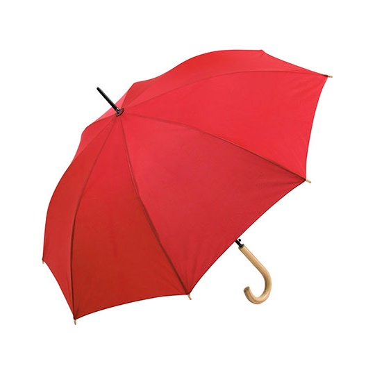Parasol automatyczny z drewnianą rączką FA1134WS - Red