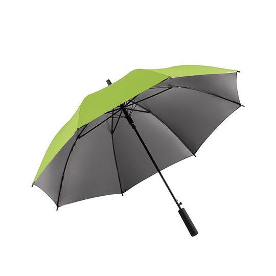 Parasol Automatyczny Dwukolorowy Odporny na Wiatr Ochrona UV FA1159 - Lime & Grey