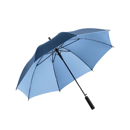 Parasol Automatyczny Dwukolorowy Odporny na Wiatr Ochrona UV FA1159 - Navy Blue & Light Blue