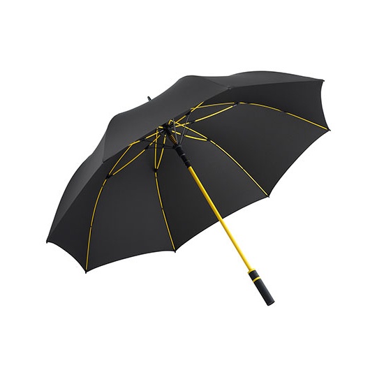 Parasol Automatyczny Recyklingowany Poliester waterSAVE FA2384 - Black & Yellow