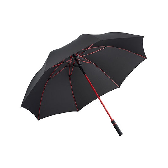 Parasol Automatyczny Recyklingowany Poliester waterSAVE FA2384 - Black & Red