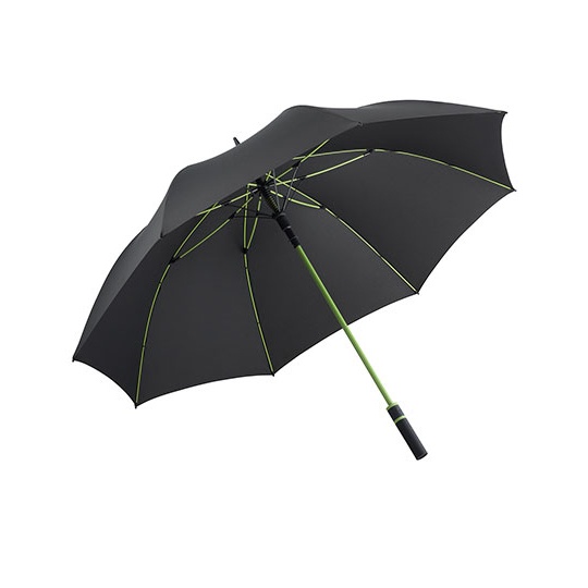 Parasol Automatyczny Recyklingowany Poliester waterSAVE FA2384 - Black & Lime
