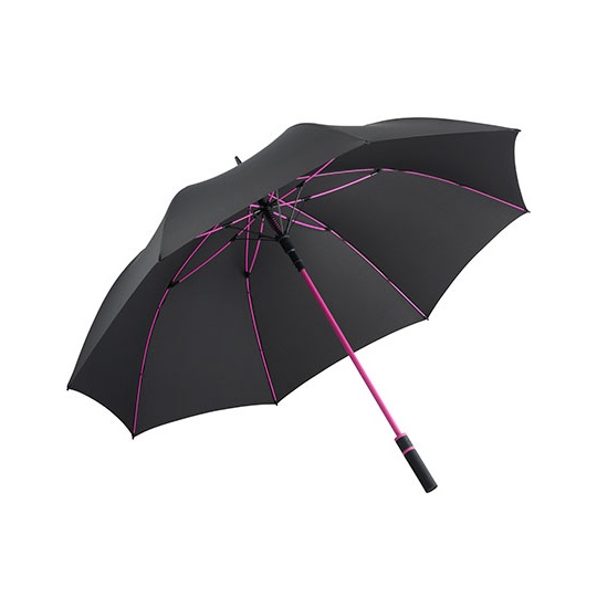 Parasol Automatyczny Recyklingowany Poliester waterSAVE FA2384 - Black & Magenta