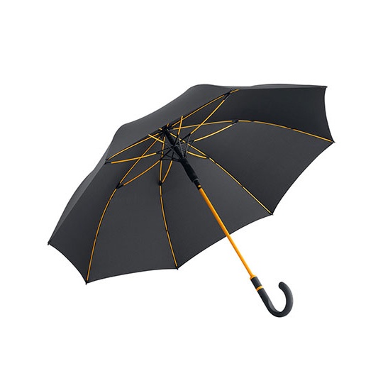 Parasol Automatyczny Odporny na Wiatr FA4784 - Black & Orange