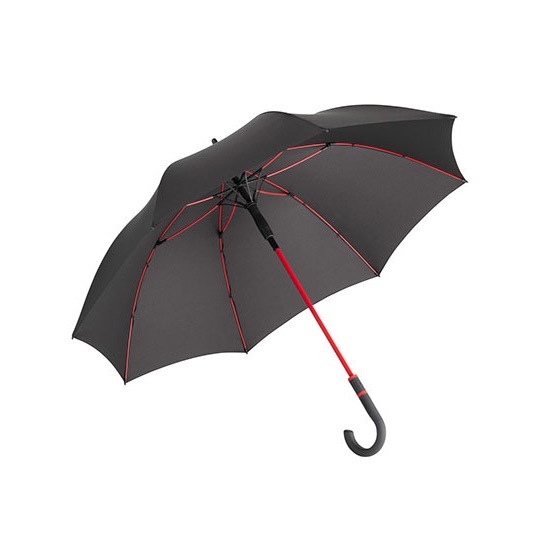 Parasol Automatyczny Odporny na Wiatr FA4784 - Black & Red