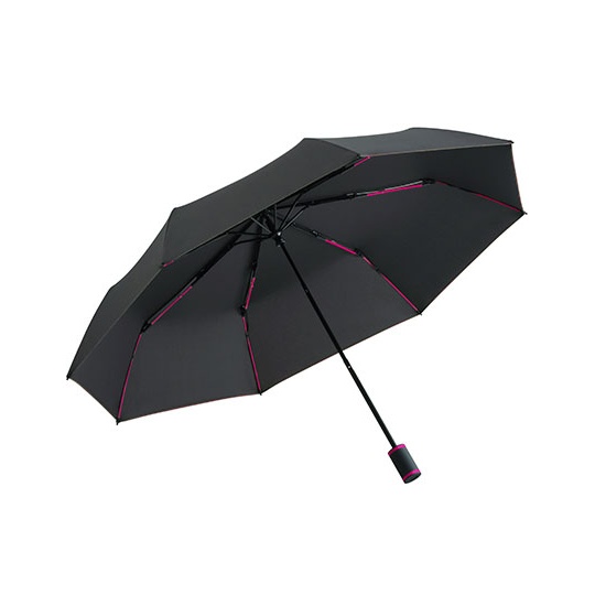 Parasol kieszonkowy FA5084 - Black & Magenta