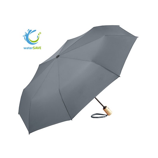 Parasol automatyczny z bambusowa raczka FA5429WS - Grey