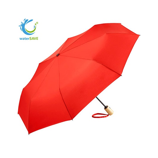 Parasol automatyczny z bambusowa raczka FA5429WS - Red