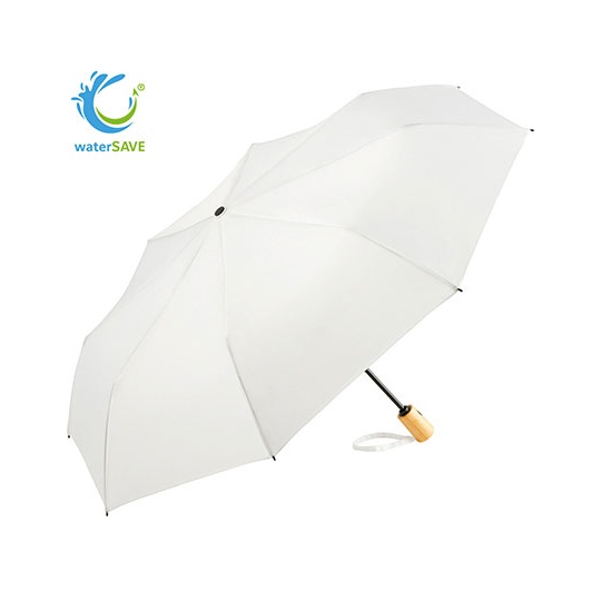 Parasol automatyczny z bambusowa raczka FA5429WS - Nature White
