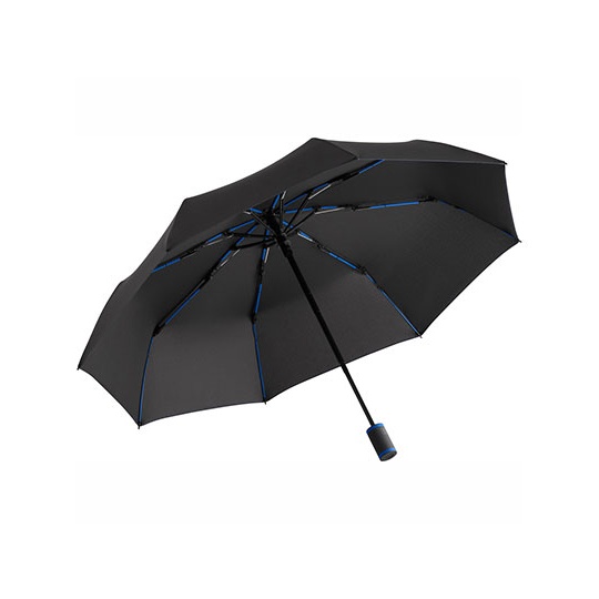 Parasol kieszonkowy automatyczny FA5484 - Black & Euro Blue