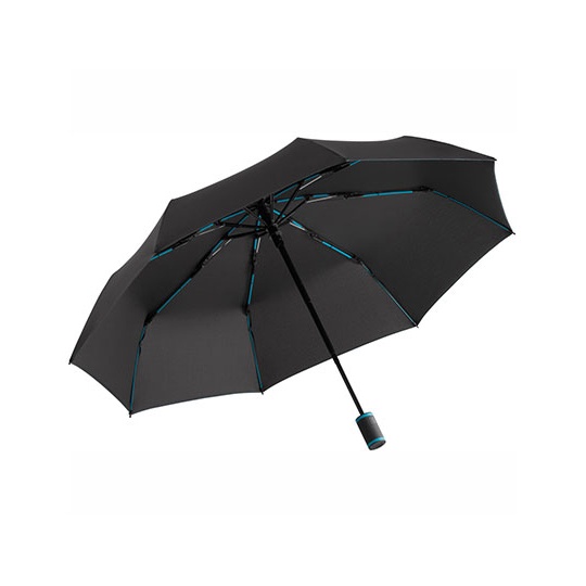 Parasol kieszonkowy automatyczny FA5484 - Black & Petrol