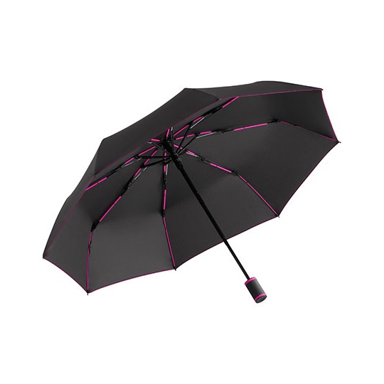 Parasol kieszonkowy automatyczny FA5484 - Black & Magenta