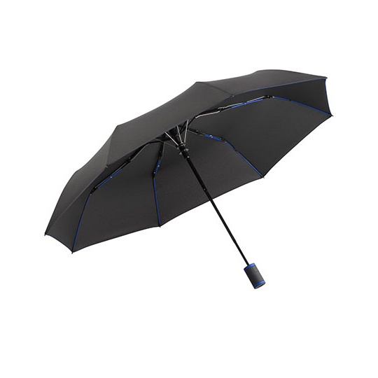 Parasol Kieszonkowy Automatyczny Odporny na Wiatr FA5584 - Black & Euro Blue
