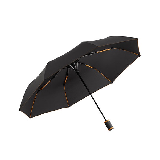 Parasol Kieszonkowy Automatyczny Odporny na Wiatr FA5584 - Black & Orange