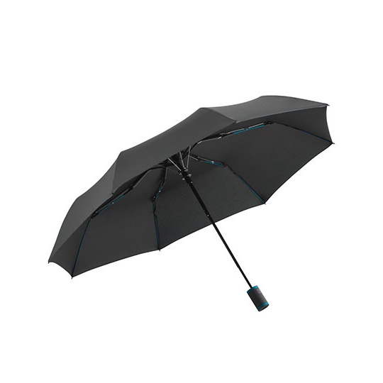 Parasol kieszonkowy automatyczny FA5584 - Black & Petrol