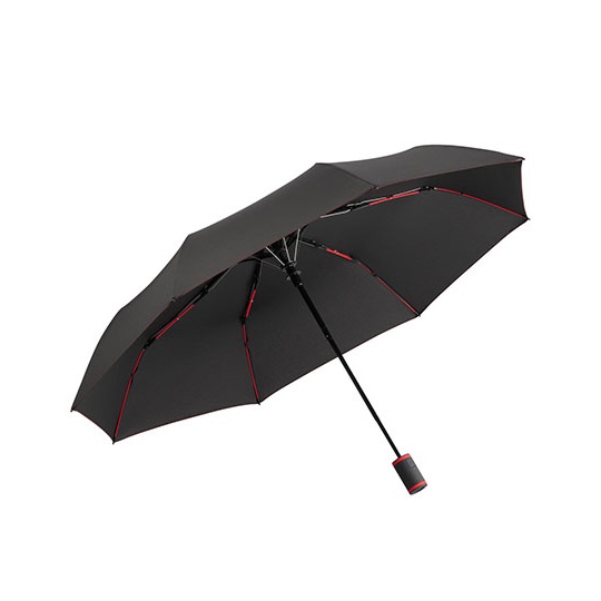 Parasol Kieszonkowy Automatyczny Odporny na Wiatr FA5584 - Black & Red