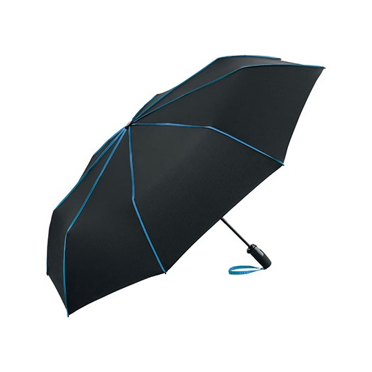 Parasol Kieszonkowy Automatyczny Poliester Odporny na Wiatr FA5639 - Black & Blue