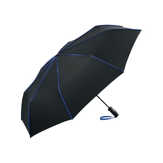 Parasol Kieszonkowy Automatyczny Poliester Odporny na Wiatr FA5639 - Black & Euro Blue
