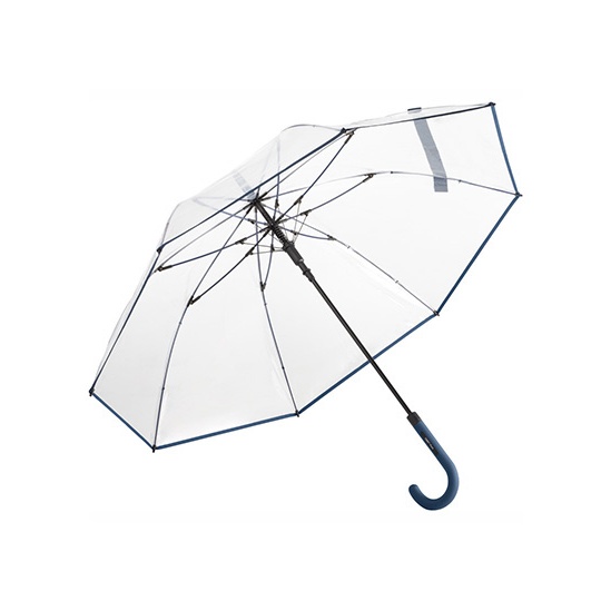 Parasol Automatyczny Elastyczny Przezroczysty FA7112 - Transparent & Navy Blue
