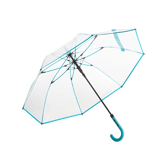 Parasol Automatyczny Elastyczny Przezroczysty FA7112 - Transparent & Petrol