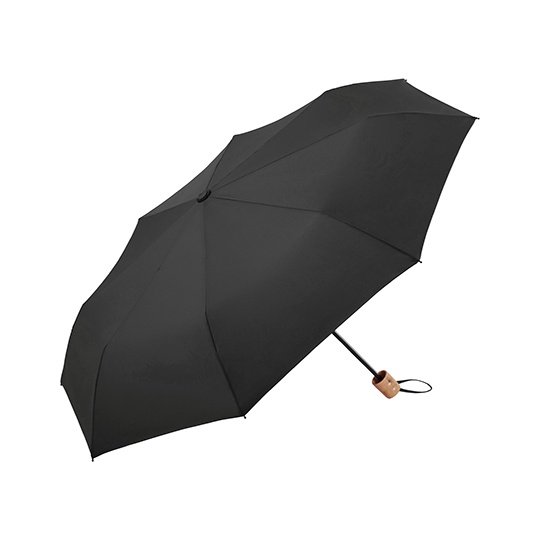 Parasol kieszonkowy z drewnianym uchwytem FA9158WS - Black