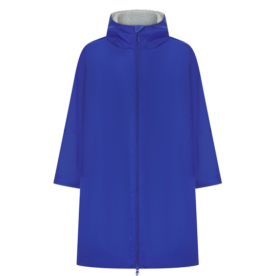 Płaszcz Oversize Wodoodporny Polar FH690 - Royal & Grey (Solid)