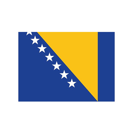 Flaga z oczkami FLAGBA - Bosnia and Herzegovina