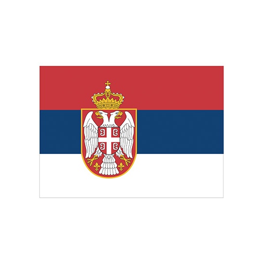 Flaga Serbia z oczkami FLAGERS - Serbia