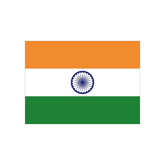 Flaga dekoracyjna z metalowymi oczkami FLAGIN - India