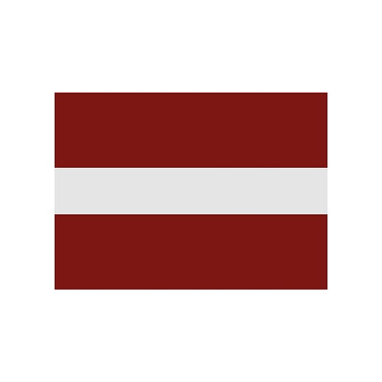 Flaga do dekoracji z metalowymi oczkami FLAGLV - Latvia