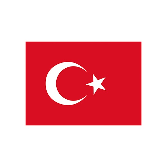 Flaga Turcji z oczkami FLAGTR - Turkey