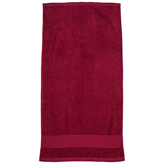 Ręcznik do rąk Bawełna Organiczna Fairtrade FT100HN - Burgundy