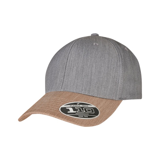 Czapka Z Daszkiem Melanzowa Regulowana FX110MM - Grey & Khaki