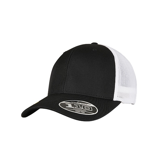 Dwukolorowa czapka trucker FX110RT - Black & White