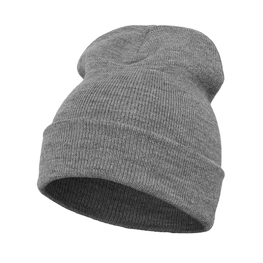 Czapka Dluga Dzianinowa Akrylowa FX1501KC - Heather Grey