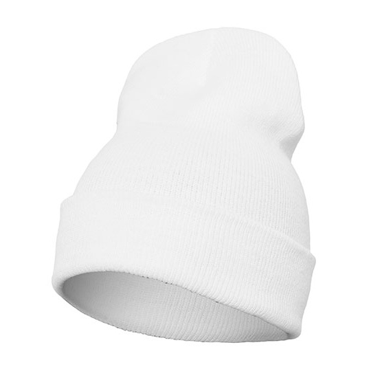 Czapka Długa Dzianinowa Akrylowa FX1501KC - White