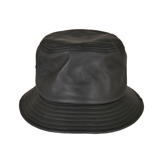 Kapelusz Bucket ze sztucznej skóry FX5003IL - Black